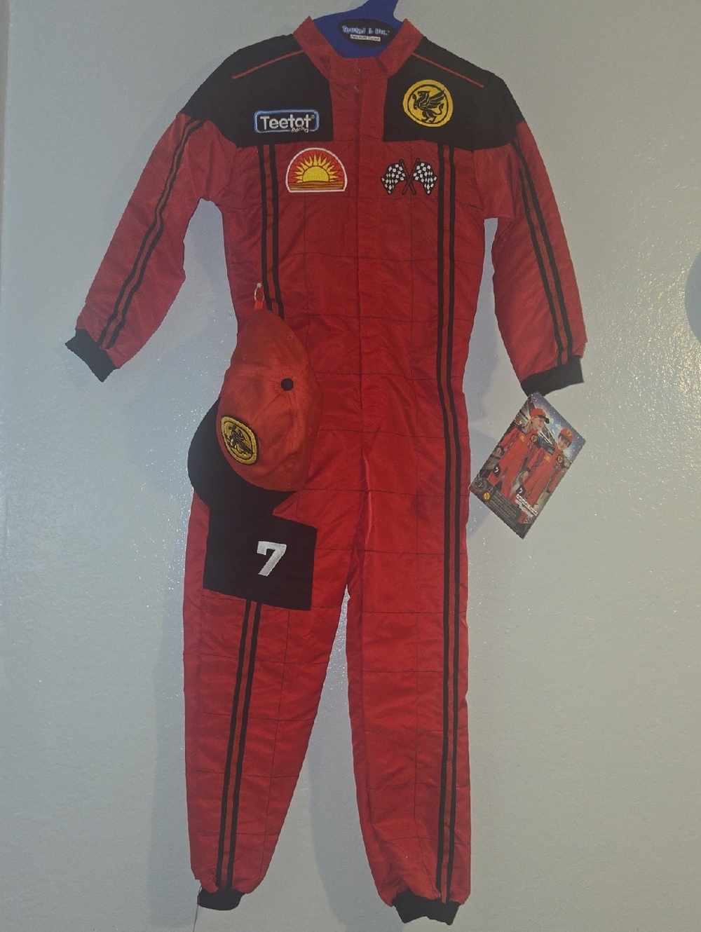 Red Kids Race Car Driver Costume
